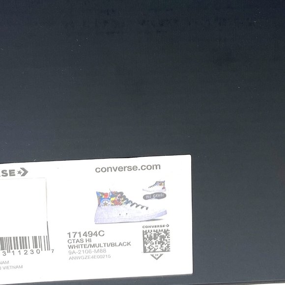 đź’–MEGA SALEđź’–Converse CTAS Chuck Taylor Hi Mi Gente Leather White Men 171494C - Picture 9 of 10